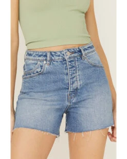 Rolla's Women's Salty Medium Wash High Rise Original Eco Salty Shorts 7 Rolla's Women's Salty Medium Wash High Rise Original Eco Salty Shorts -Western Cowboy Equipment Store 2000362506 400 P3