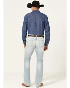 Cinch Men's Ian Light Stonewash Performance Stretch Slim Bootcut Jeans 8 Cinch Men's Ian Light Stonewash Performance Stretch Slim Bootcut Jeans -Western Cowboy Equipment Store 2000362747 402 P3