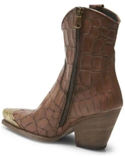 Free People Women's Brayden Croc Fashion Western Booties - Snip Toe 11 Free People Women's Brayden Croc Fashion Western Booties - Snip Toe -Western Cowboy Equipment Store 2000362982 200 P4