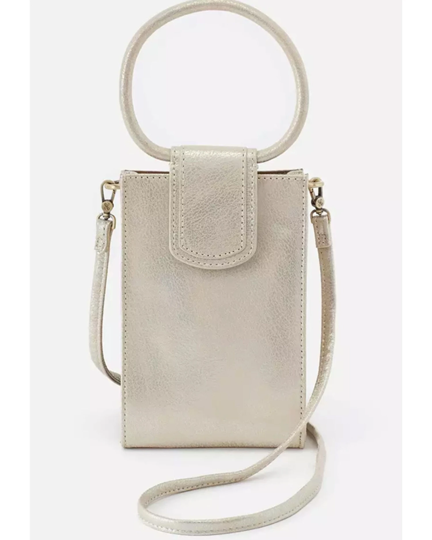 Hobo Women's Sheila Pearled Silver Crossbody 3 Hobo Women's Sheila Pearled Silver Crossbody