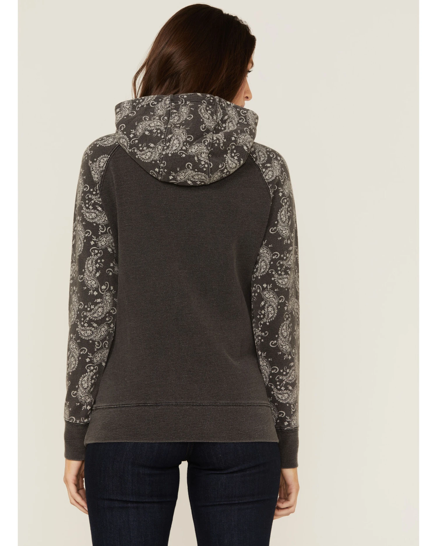 Hooey Women's Rope Like A Girl Bandana Print Pullover Hoodie Sweatshirt 6 Hooey Women's Rope Like A Girl Bandana Print Pullover Hoodie Sweatshirt - Image 4