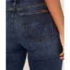 7 For All Mankind Women's Medium Wash Mid Rise Dojo Trouser Flare Jeans -Western Cowboy Equipment Store 2000364276 400 P2