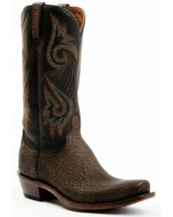 Lucchese Men's Mingus Exotic Shark Western Boots - Square Toe 14 Lucchese Men's Mingus Exotic Shark Western Boots - Square Toe -Western Cowboy Equipment Store 2000364796 001 P1