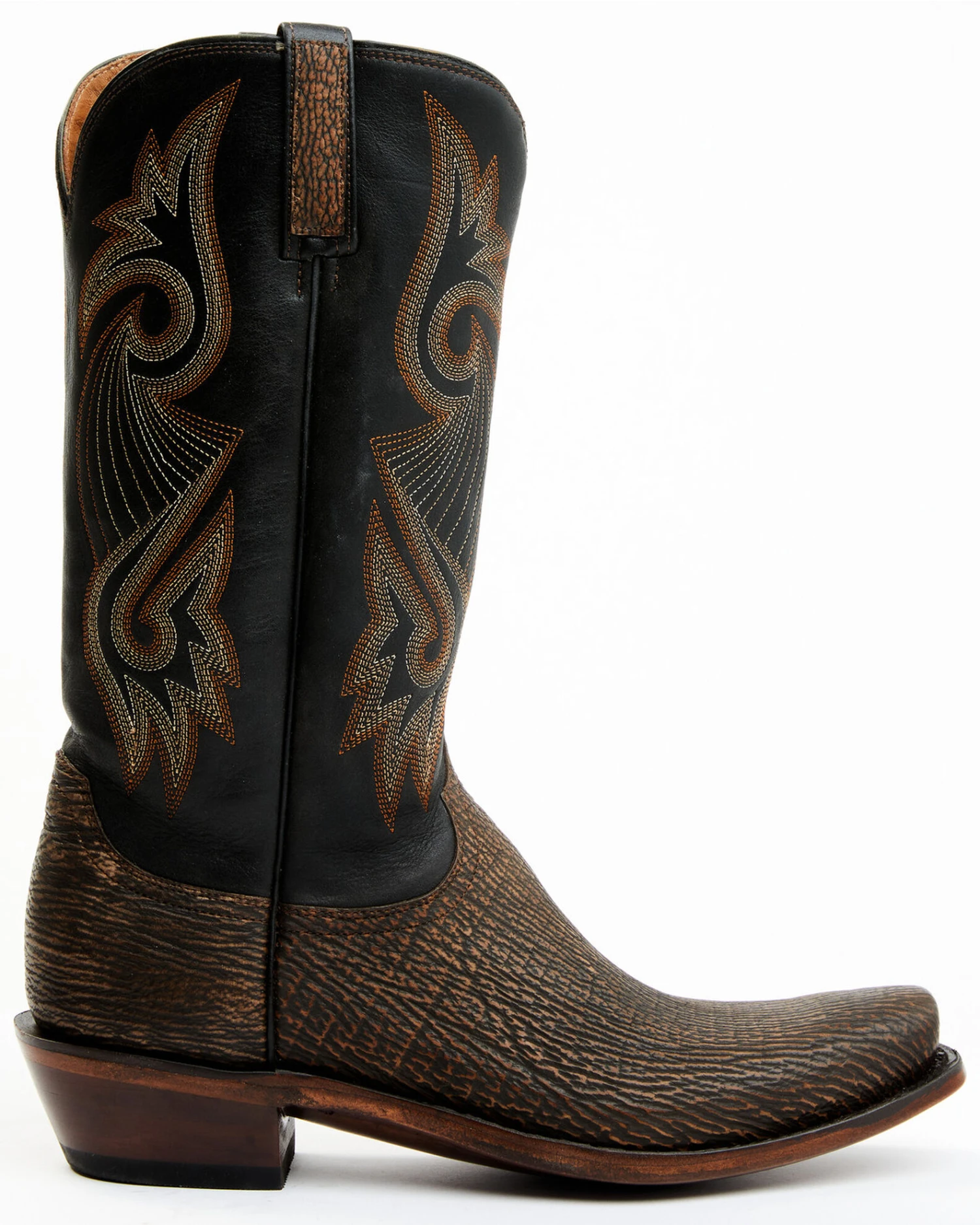 Lucchese Men's Mingus Exotic Shark Western Boots - Square Toe 5 Lucchese Men's Mingus Exotic Shark Western Boots - Square Toe - Image 3