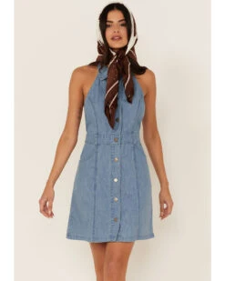 Free People Women's Sami Denim Mini Dress 7 Free People Women's Sami Denim Mini Dress -Western Cowboy Equipment Store 2000366161 400 P1
