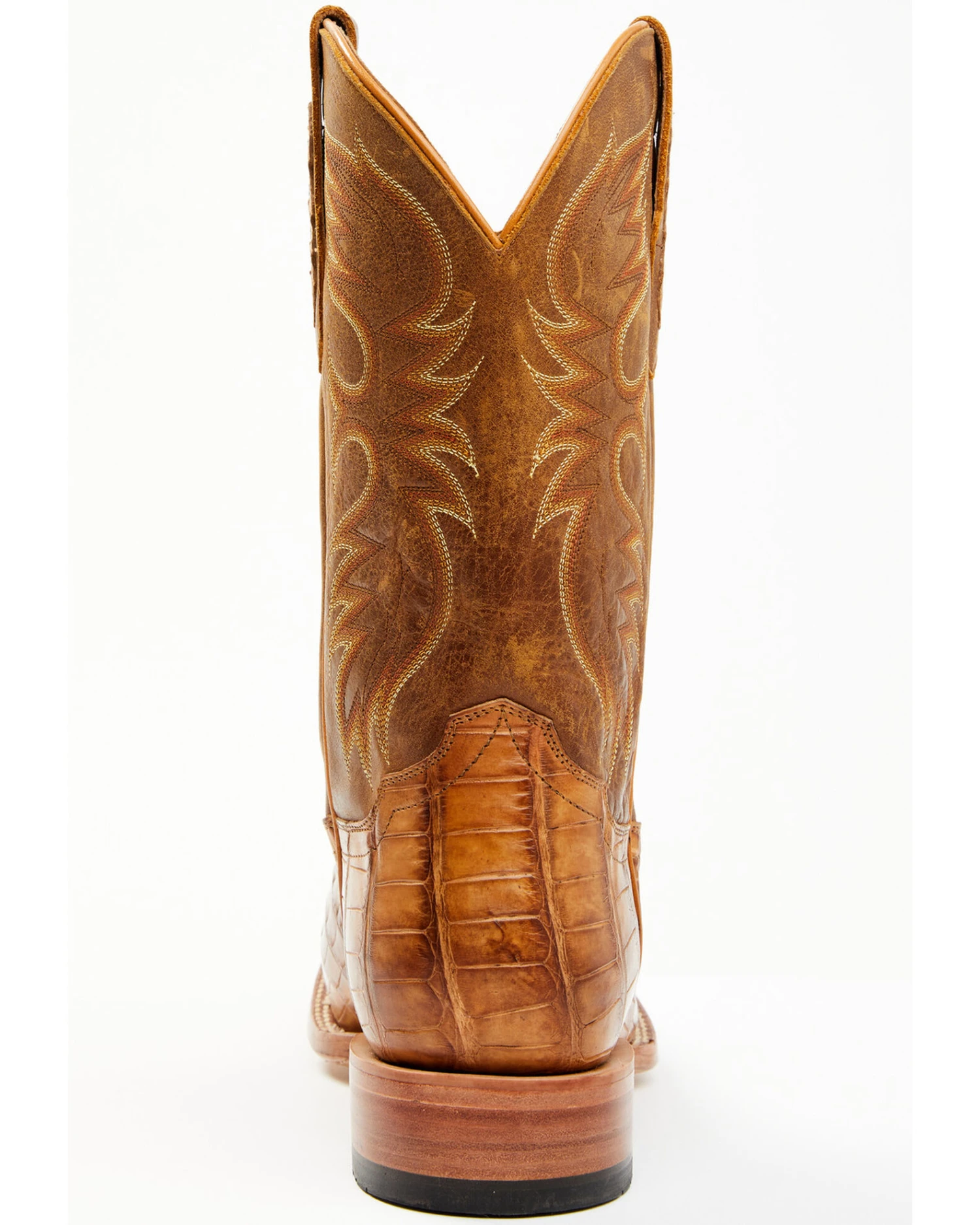 Cody James Men's Caiman Cognac 12" Exotic Western Boots - Broad Square Toe 4 Cody James Men's Caiman Cognac 12" Exotic Western Boots - Broad Square Toe - Image 2