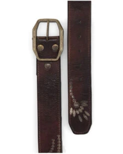 Bed Stu Women's Mohawk Rustic Floral Embroidery Belt