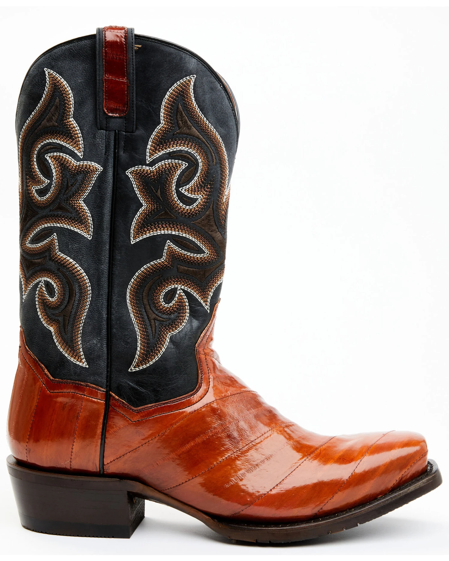 Dan Post Men's Eel Exotic Western Boots - Square Toe 9 Dan Post Men's Eel Exotic Western Boots - Square Toe - Image 7