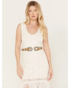 Idyllwind Women's Double Down Western Brown Cow Belt 9 Idyllwind Women's Double Down Western Brown Cow Belt -Western Cowboy Equipment Store 2000367137 200 P1