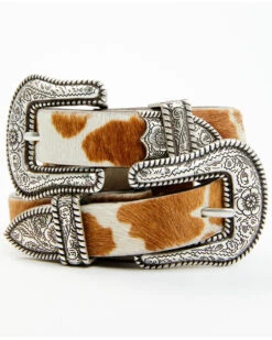 Idyllwind Women's Double Down Western Brown Cow Belt