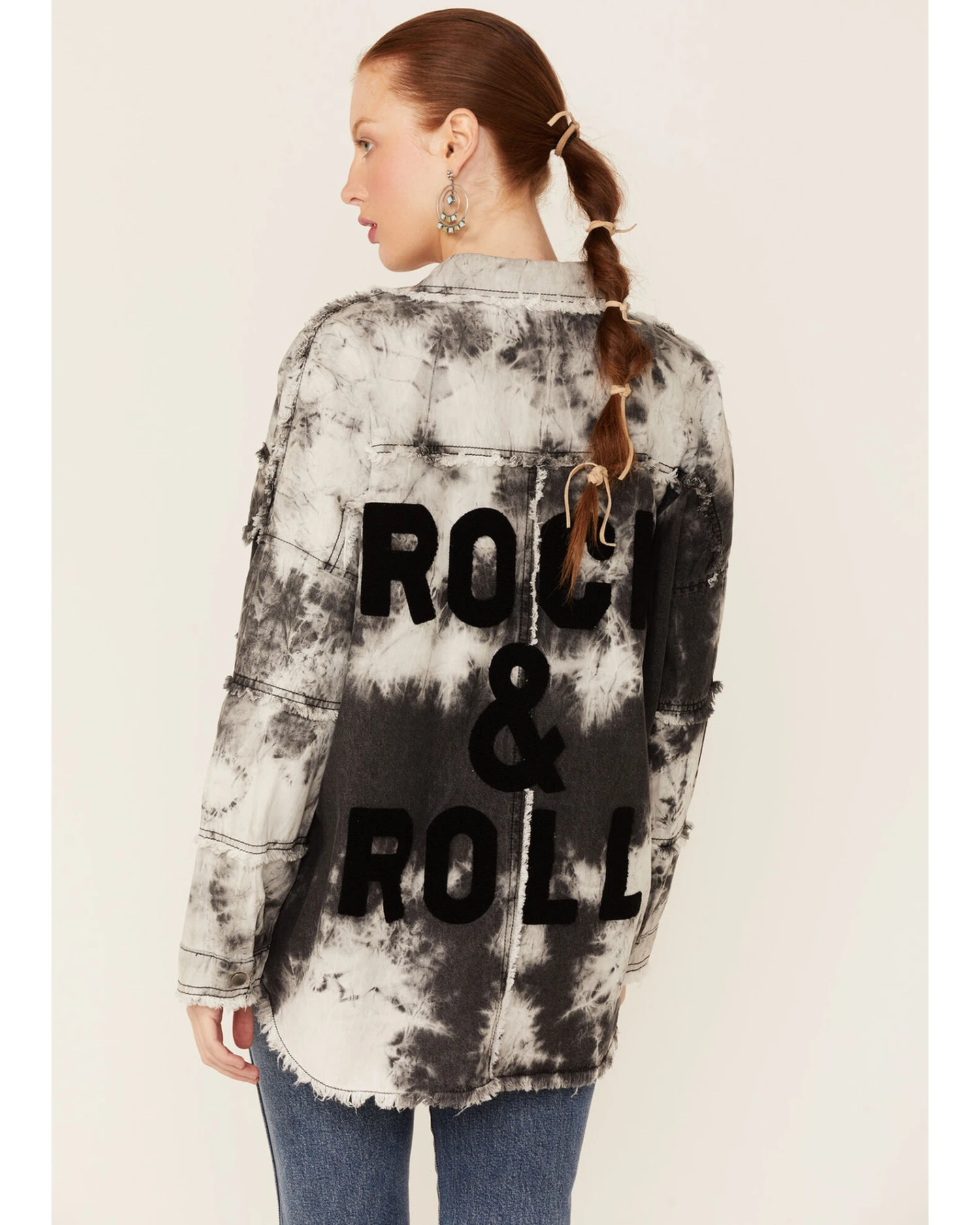 Revel Women's Tie-Dye Rock & Roll Snap-Front Shacket 3 Revel Women's Tie-Dye Rock & Roll Snap-Front Shacket