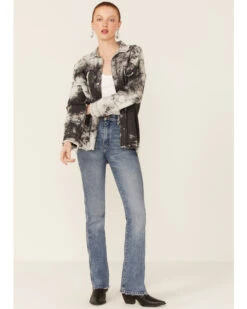 Revel Women's Tie-Dye Rock & Roll Snap-Front Shacket 9 Revel Women's Tie-Dye Rock & Roll Snap-Front Shacket -Western Cowboy Equipment Store 2000367253 001 P4