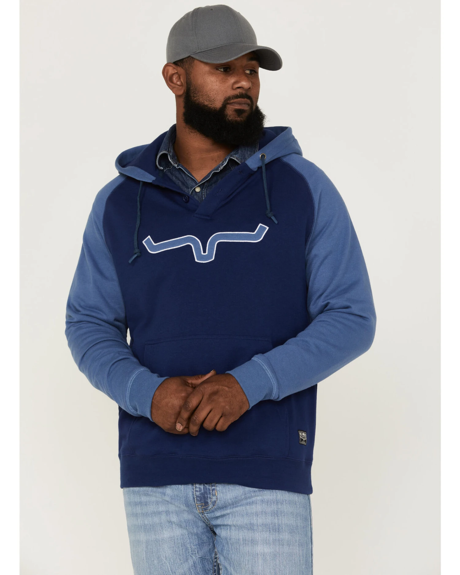 Kimes Ranch Men's Burn Off Horns Logo Hooded Sweatshirt 4 Kimes Ranch Men's Burn Off Horns Logo Hooded Sweatshirt - Image 2