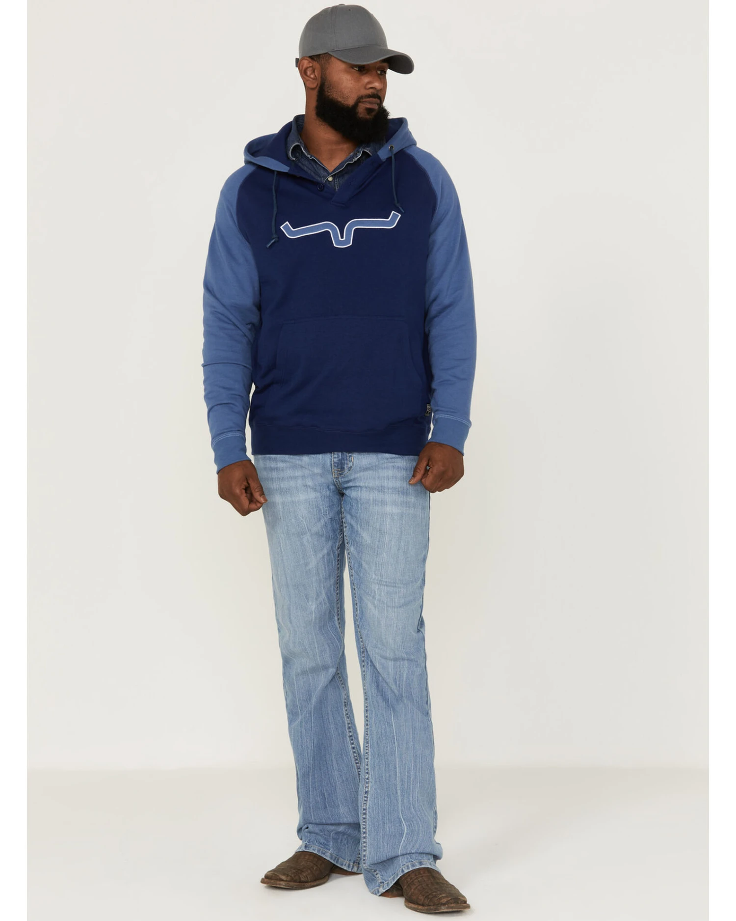 Kimes Ranch Men's Burn Off Horns Logo Hooded Sweatshirt 3 Kimes Ranch Men's Burn Off Horns Logo Hooded Sweatshirt