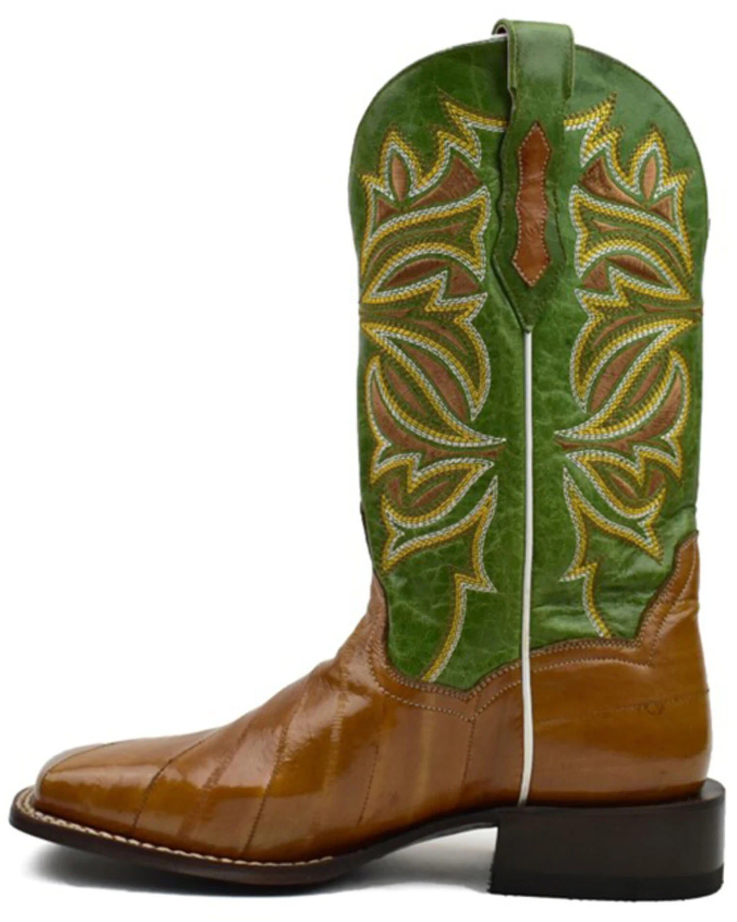 Dan Post Women's Exotic Eel Skin Western Boot - Broad Square Toe 9 Dan Post Women's Exotic Eel Skin Western Boot - Broad Square Toe - Image 7