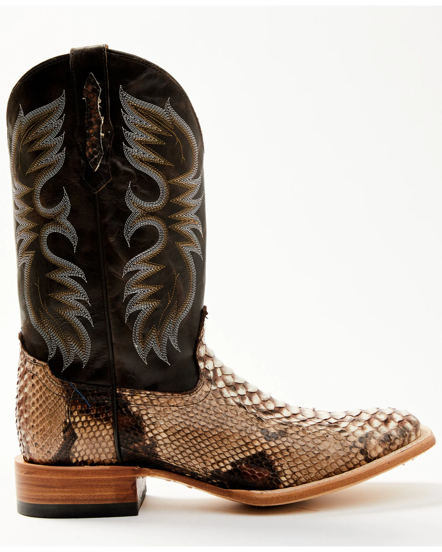 Cody James Men's Exotic Python Western Boots - Broad Square Toe 6 Cody James Men's Exotic Python Western Boots - Broad Square Toe - Image 4
