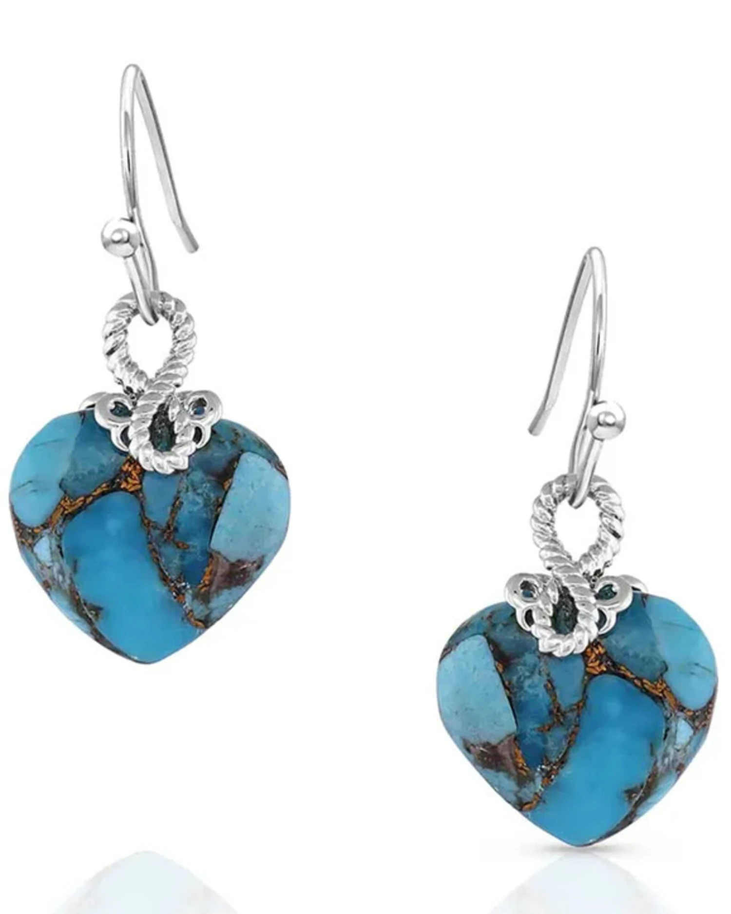 Montana Silversmiths Women's Untamable Heart Of Stone Earrings 3 Montana Silversmiths Women's Untamable Heart Of Stone Earrings
