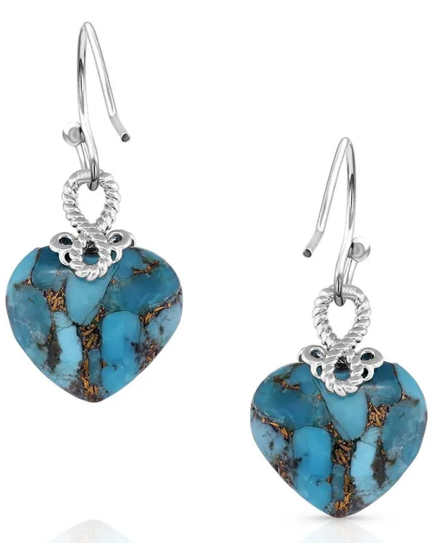 Montana Silversmiths Women's Untamable Heart Of Stone Earrings 4 Montana Silversmiths Women's Untamable Heart Of Stone Earrings - Image 2