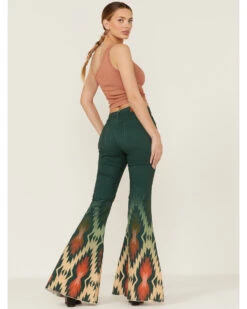 Ranch Dress'n Women's Wren Southwestern Border Flare Jeans 9 Ranch Dress'n Women's Wren Southwestern Border Flare Jeans -Western Cowboy Equipment Store 2000368188 442 P3