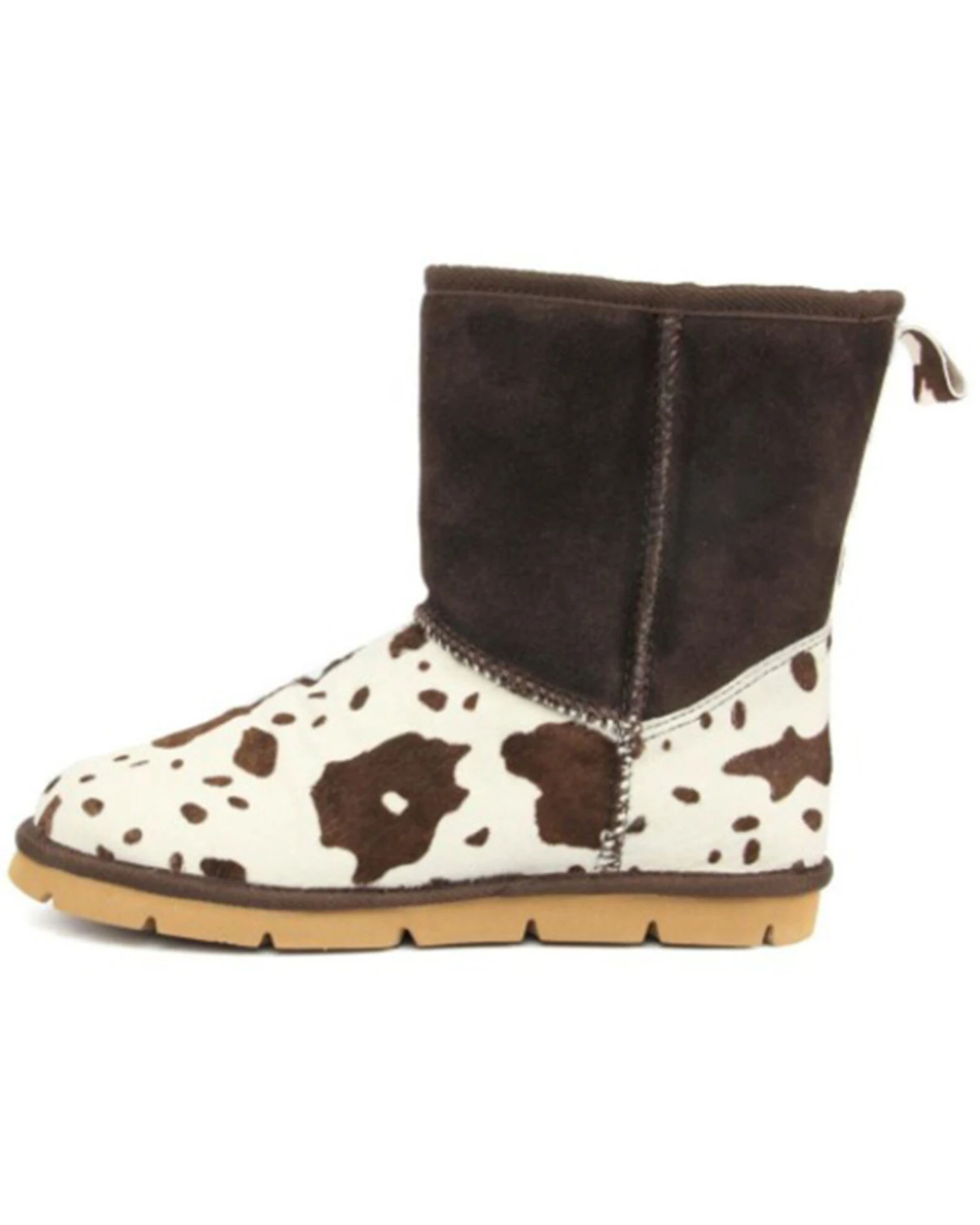 Superlamb Women's Turano Cow Print Real Hair-On Casual Pull On Boots - Round Toe 5 Superlamb Women's Turano Cow Print Real Hair-On Casual Pull On Boots - Round Toe - Image 3