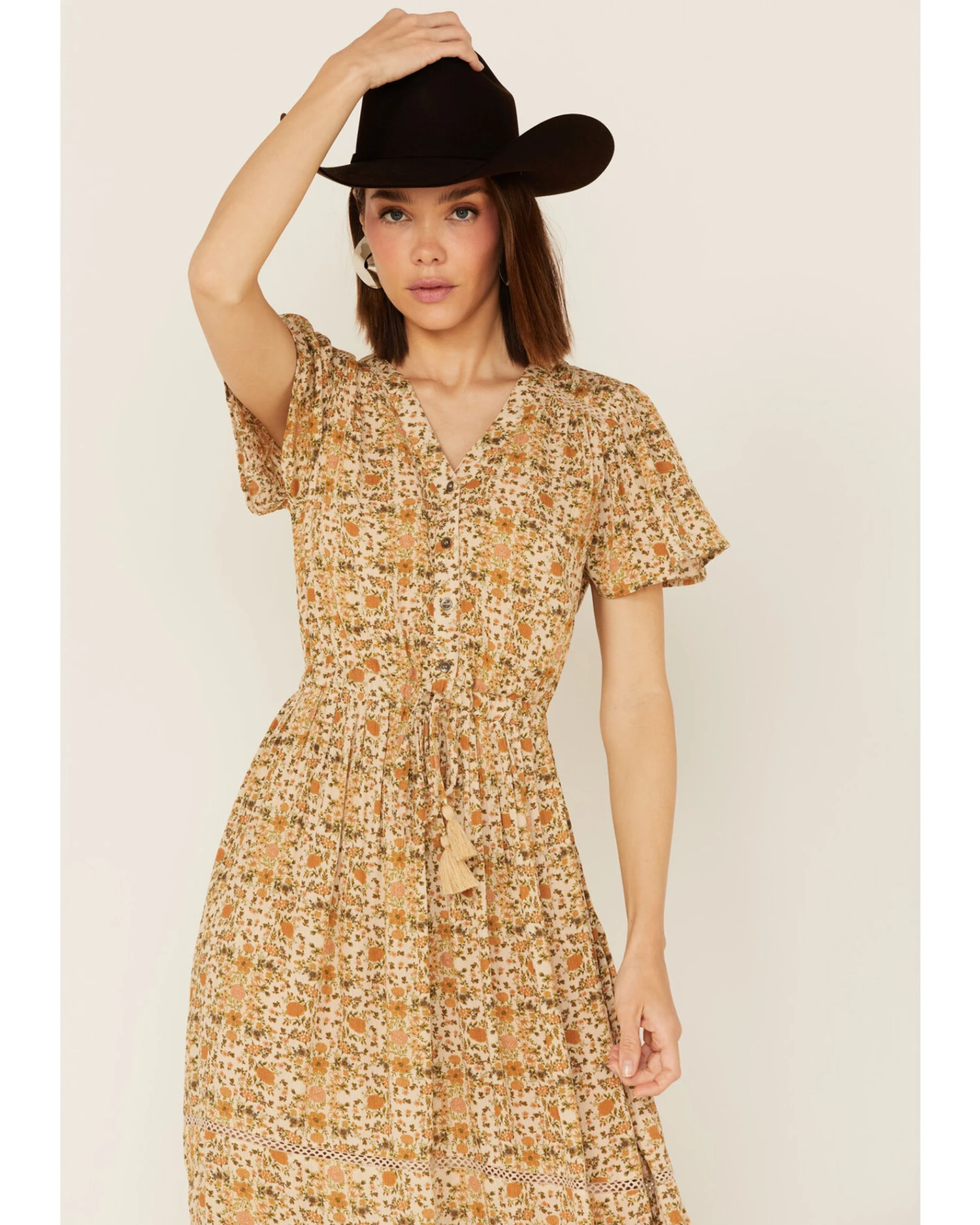 Cotton & Rye Women's Ditsy Floral Print Dress 3 Cotton & Rye Women's Ditsy Floral Print Dress