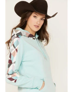 Hooey Women's Southwestern Print Contrast Canyon Hoodie 8 Hooey Women's Southwestern Print Contrast Canyon Hoodie -Western Cowboy Equipment Store 2000369089 400 P2