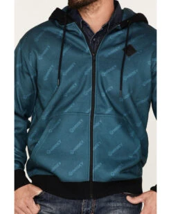Hooey Men's Butte Monogram Logo Full-Zip Hooded Jacket 8 Hooey Men's Butte Monogram Logo Full-Zip Hooded Jacket -Western Cowboy Equipment Store 2000370574 442 P3