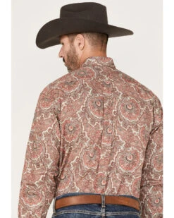 Stetson Men's Paisley Print Long Sleeve Button Down Western Shirt 8 Stetson Men's Paisley Print Long Sleeve Button Down Western Shirt -Western Cowboy Equipment Store 2000370662 600 P4