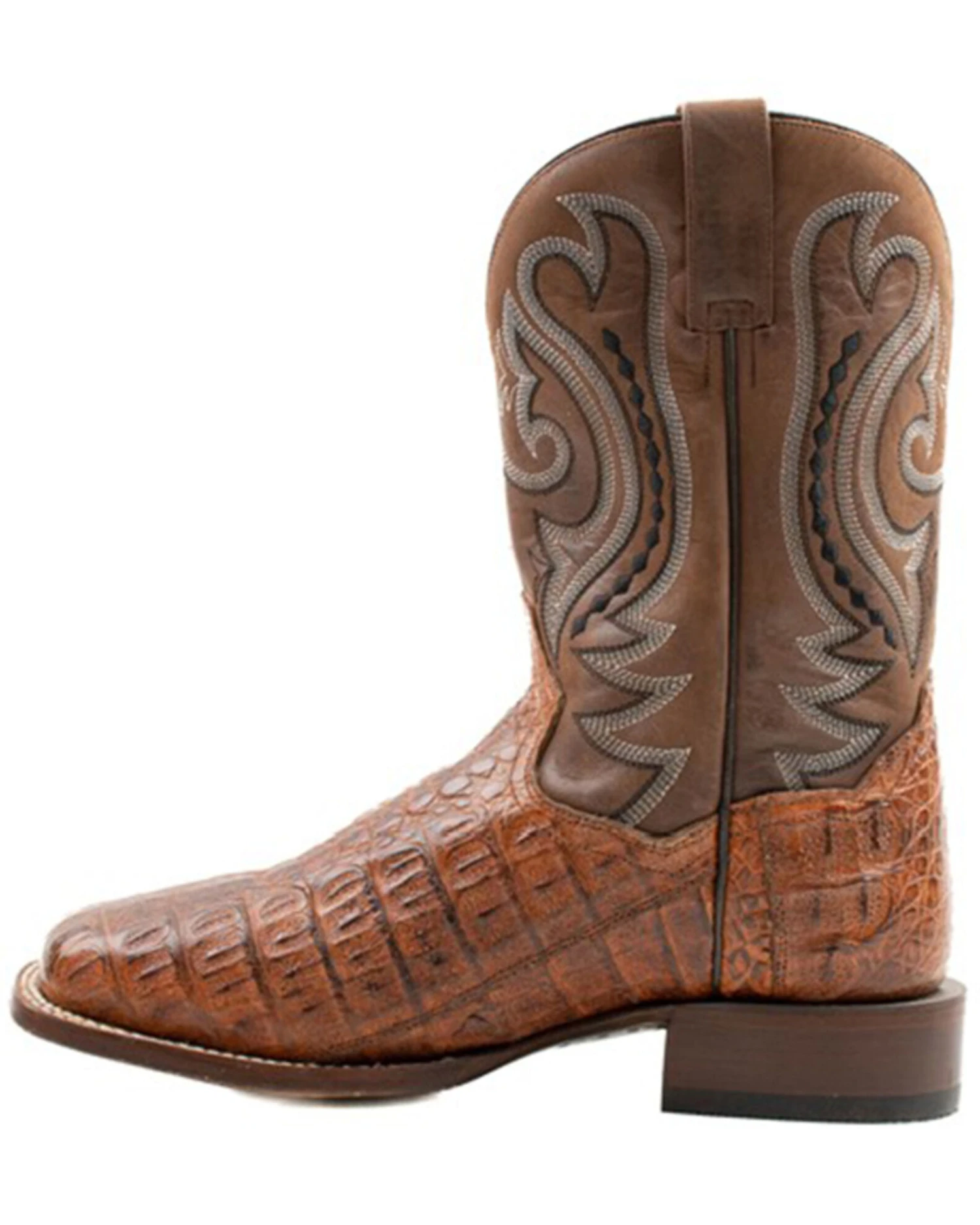 Dan Post Men's Exotic Caiman Western Boots - Broad Square Toe 4 Dan Post Men's Exotic Caiman Western Boots - Broad Square Toe - Image 2