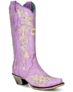 Corral Women's Embroidered Floral & Crystal Studded Tall Western Boots - Snip Toe 10 Corral Women's Embroidered Floral & Crystal Studded Tall Western Boots - Snip Toe -Western Cowboy Equipment Store 2000370778 530 P1