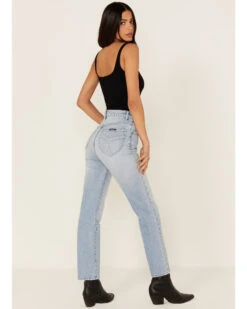 Rolla's Women's Light Wash High Rise Original Straight Jeans