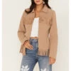 Fornia Women's Fringe Faux Leather Fringe Zip Jacket 1 Fornia Women's Fringe Faux Leather Fringe Zip Jacket -Western Cowboy Equipment Store 2000371795 250 P1