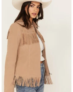 Fornia Women's Fringe Faux Leather Fringe Zip Jacket -Western Cowboy Equipment Store 2000371795 250 P2