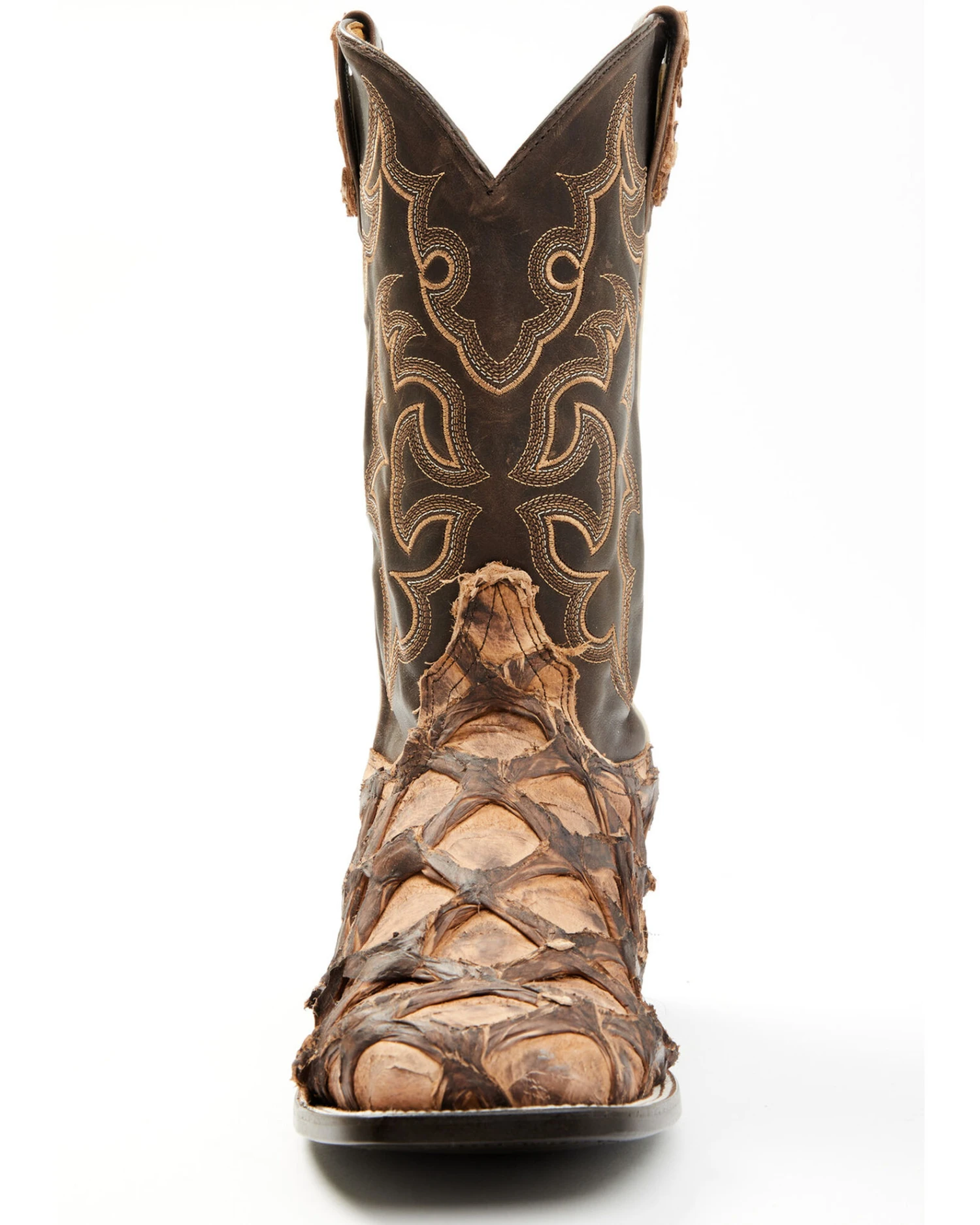 Cody James Men's Exotic Pirarucu Western Boots - Broad Square Toe 9 Cody James Men's Exotic Pirarucu Western Boots - Broad Square Toe - Image 7