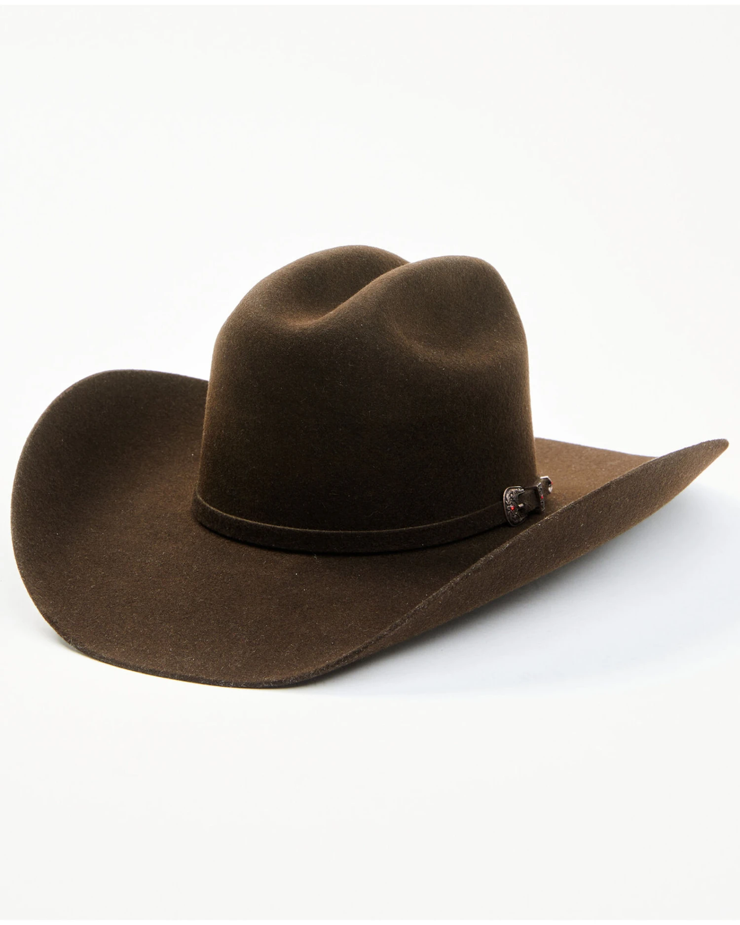 Cody James Men's 5X Chocolate Self Band Cattleman Fur Blend Western Hat 3 Cody James Men's 5X Chocolate Self Band Cattleman Fur Blend Western Hat