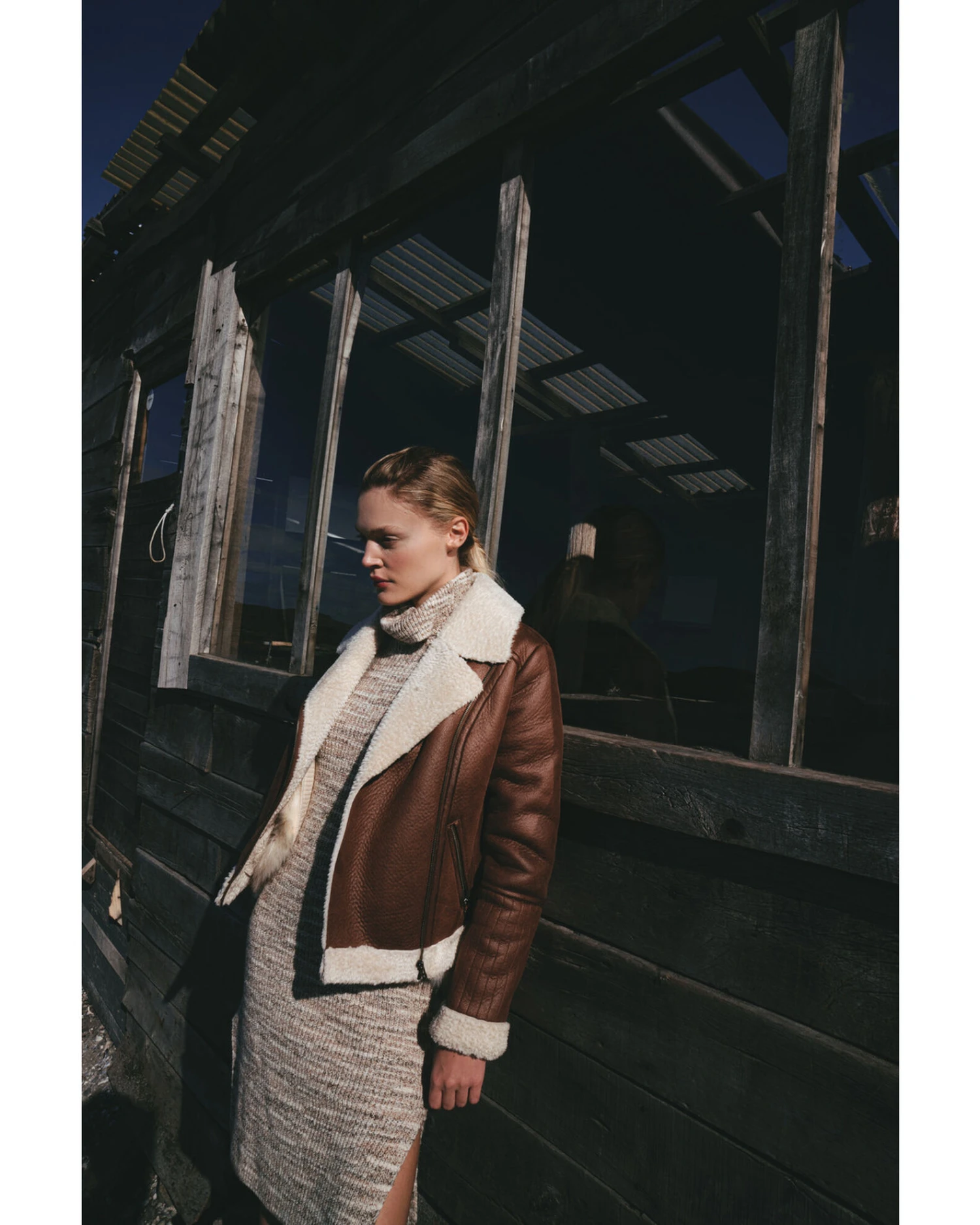 Idyllwind Women's Faux Leather & Shearling Jacket 3 Idyllwind Women's Faux Leather & Shearling Jacket