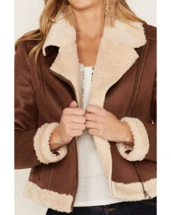 Idyllwind Women's Faux Leather & Shearling Jacket 11 Idyllwind Women's Faux Leather & Shearling Jacket -Western Cowboy Equipment Store 2000373393 200 P4