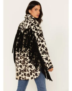 Idyllwind Women's Hair-On Cow Hide Fringe Shacket 9 Idyllwind Women's Hair-On Cow Hide Fringe Shacket -Western Cowboy Equipment Store 2000373398 100 P4