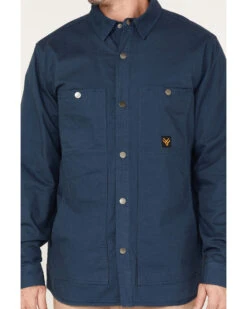 Hawx Men's Weathered Ripstop Snap Shirt Jacket - Big & Tall 9 Hawx Men's Weathered Ripstop Snap Shirt Jacket - Big & Tall -Western Cowboy Equipment Store 2000373744 401 P3