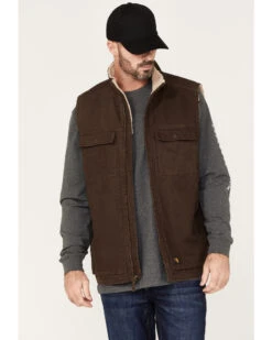 Hawx Men's Weathered Sherpa Lined Work Vest - Big & Tall 6 Hawx Men's Weathered Sherpa Lined Work Vest - Big & Tall -Western Cowboy Equipment Store 2000373752 201 P1