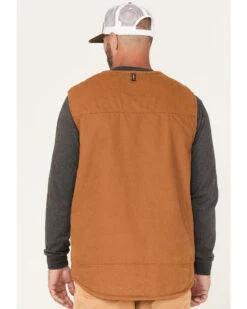 Hawx Men's Weathered Canvas Sherpa Lined Vest 8 Hawx Men's Weathered Canvas Sherpa Lined Vest -Western Cowboy Equipment Store 2000373755 220 P4