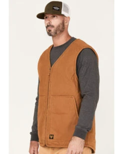 Hawx Men's Weathered Canvas Sherpa Lined Vest - Tall 8 Hawx Men's Weathered Canvas Sherpa Lined Vest - Tall -Western Cowboy Equipment Store 2000373757 220 P2