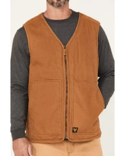 Hawx Men's Weathered Canvas Sherpa Lined Vest - Tall 9 Hawx Men's Weathered Canvas Sherpa Lined Vest - Tall -Western Cowboy Equipment Store 2000373757 220 P3