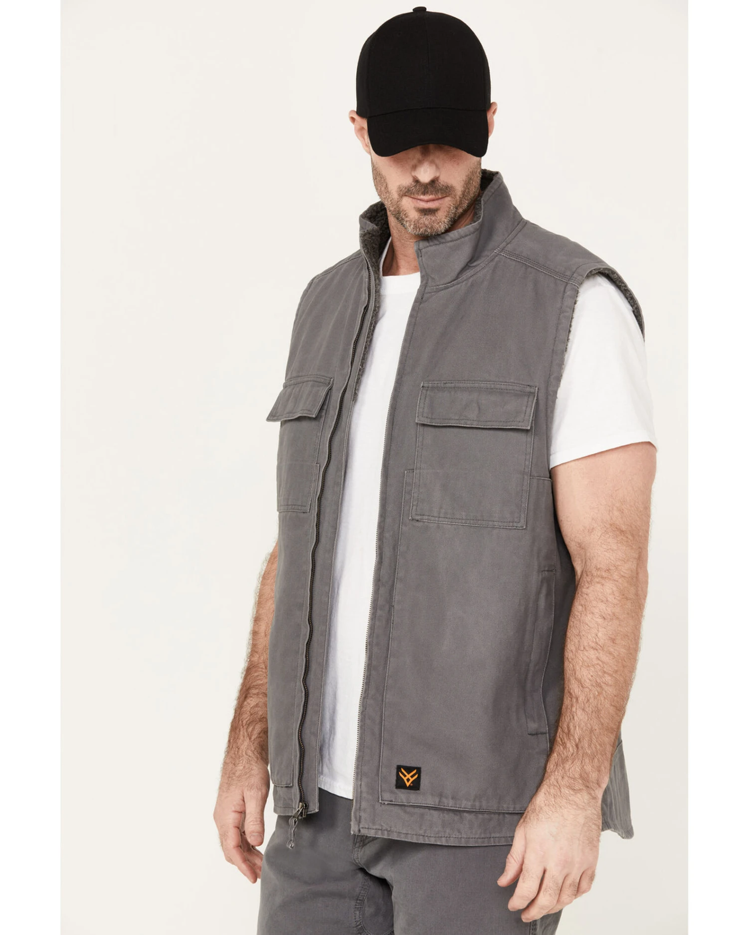 Hawx Men's Weathered Sherpa Lined Work Vest 6 Hawx Men's Weathered Sherpa Lined Work Vest - Image 4