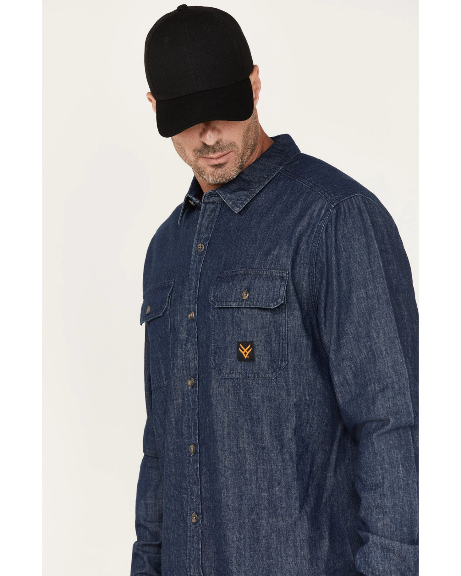 Hawx Men's Denim Work Shirt - Big & Tall 6 Hawx Men's Denim Work Shirt - Big & Tall - Image 4