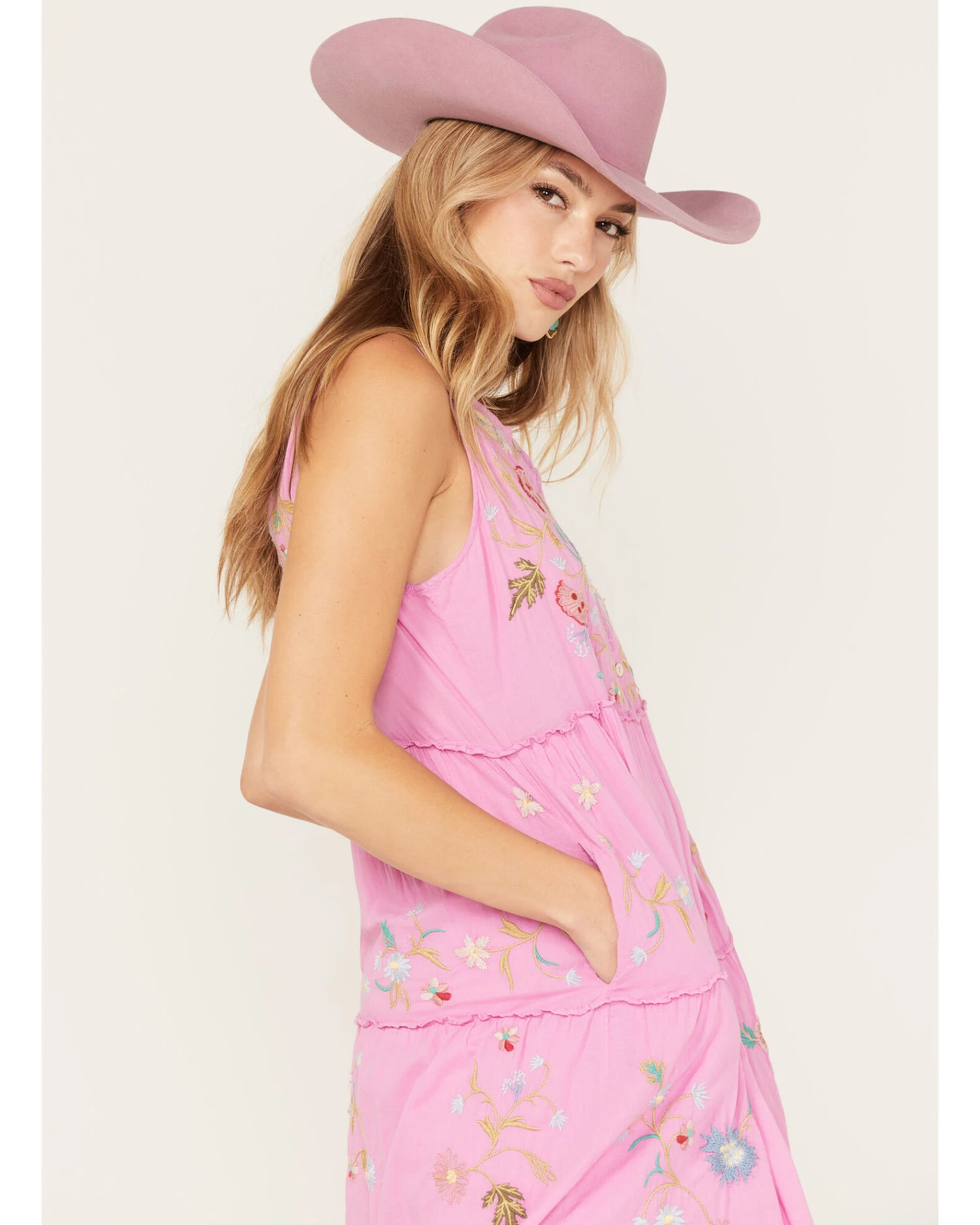 Johnny Was Women's Zanzibar Tiered Embroidered Dress 3 Johnny Was Women's Zanzibar Tiered Embroidered Dress