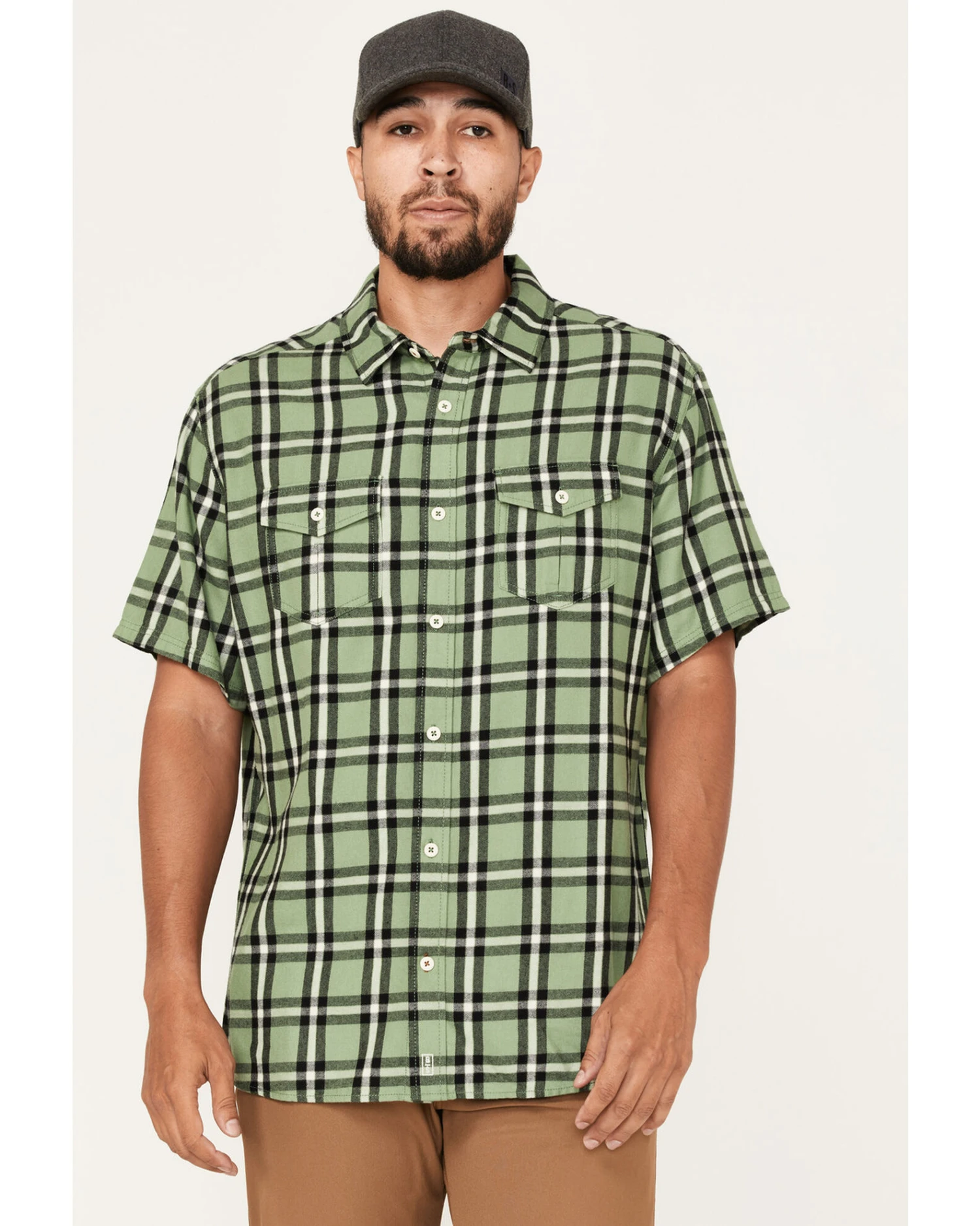 Brothers & Sons Men's Casual Plaid Short Sleeve Button Down Western Shirt 5 Brothers & Sons Men's Casual Plaid Short Sleeve Button Down Western Shirt - Image 3