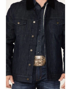 Cody James Men's Grand Teton Dark Wash Sherpa Cord Collar Denim Jacket 8 Cody James Men's Grand Teton Dark Wash Sherpa Cord Collar Denim Jacket -Western Cowboy Equipment Store 2000373949 416 P3