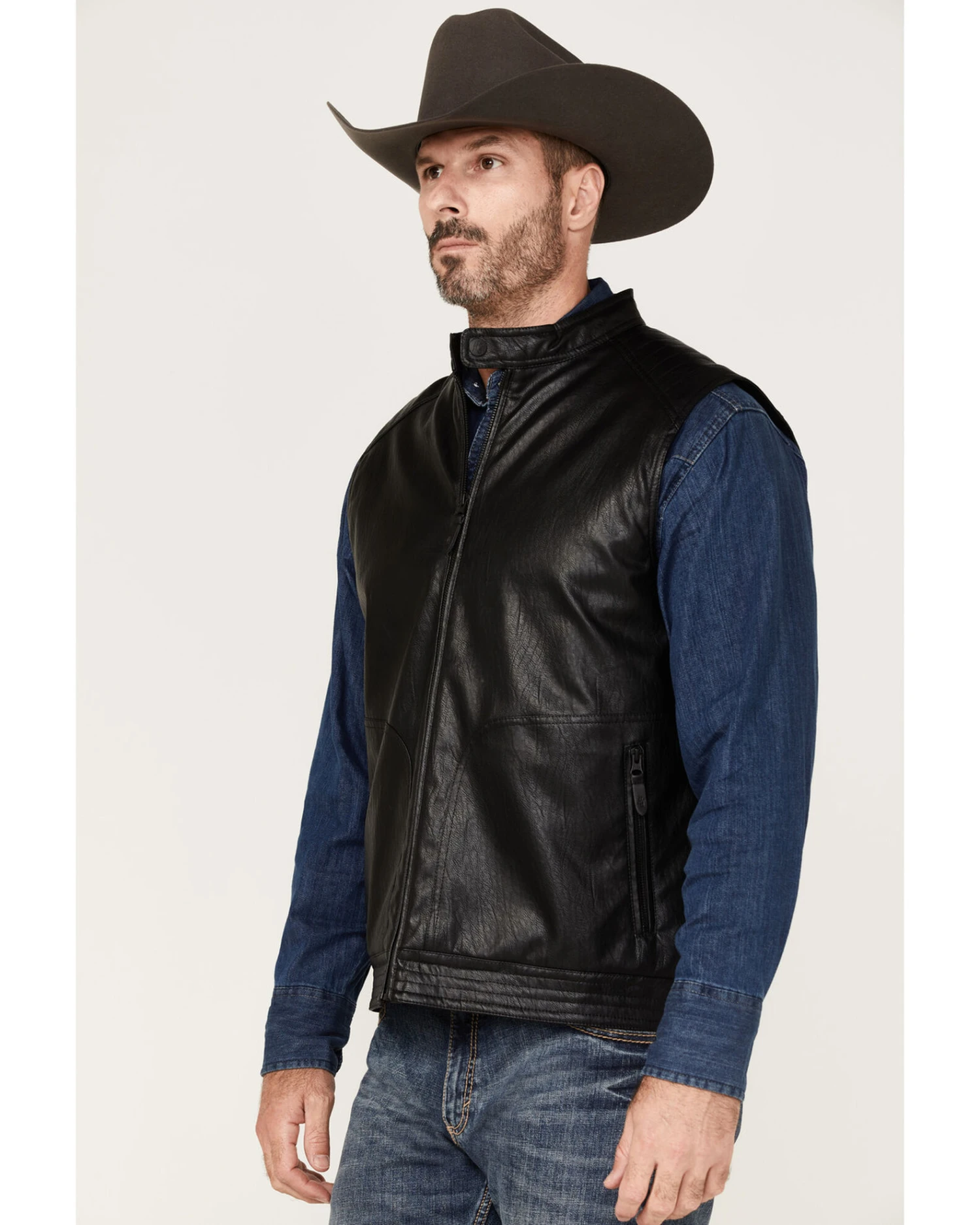 Moonshine Spirit Men's Slaton Biker Vest 6 Moonshine Spirit Men's Slaton Biker Vest - Image 4