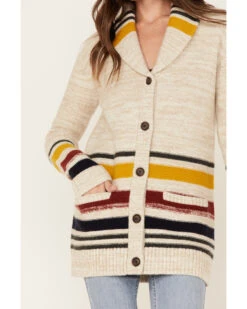 Pendleton Women's Striped Knit Cardigan Sweater 8 Pendleton Women's Striped Knit Cardigan Sweater -Western Cowboy Equipment Store 2000374177 103 P3
